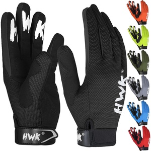 HWK Motorcycle Gloves for Men & Women Motocross Riding Driving Tactical Cycling Biker Moto Racing All-Purpose Gloves(Black)