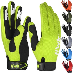 HWK Motorcycle Gloves for Men & Women Motocross Riding Driving Tactical Cycling Biker Moto Racing All-Purpose Gloves(Hi-Vis Green)
