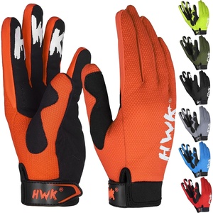 HWK Motorcycle Gloves for Men & Women Motocross Riding Driving Tactical Cycling Biker Moto Racing All-Purpose Gloves(Orange)