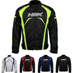HWK Motorcycle Jacket Men’s Riding Textile Racing Motorbike Hi-Vis Biker CE Armored Water Resistant Jackets(Hi-vis Green)