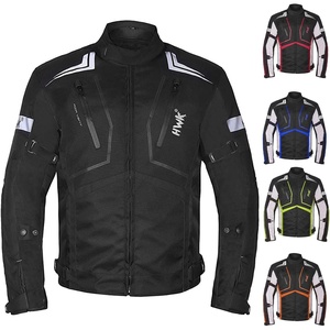 HWK Motorcycle Jacket for Men and Women Scorpion with Cordura Fabric for Enduro Motorbike Riding and Armor Foam Padding for Impact Protection, Dual Sport Motorcycle Jacket – Hi-Vis Green, Small(All-black)