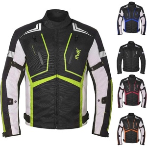 HWK Motorcycle Jacket for Men and Women Scorpion with Cordura Fabric for Enduro Motorbike Riding and Armor Foam Padding for Impact Protection, Dual Sport Motorcycle Jacket – Hi-Vis Green, Small(Hi-vis Green)