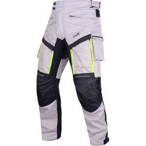 HWK Motorcycle Pants Cargo Pants Work Pants for Men Adventure Hi-Vis All-Purpose(Silver)